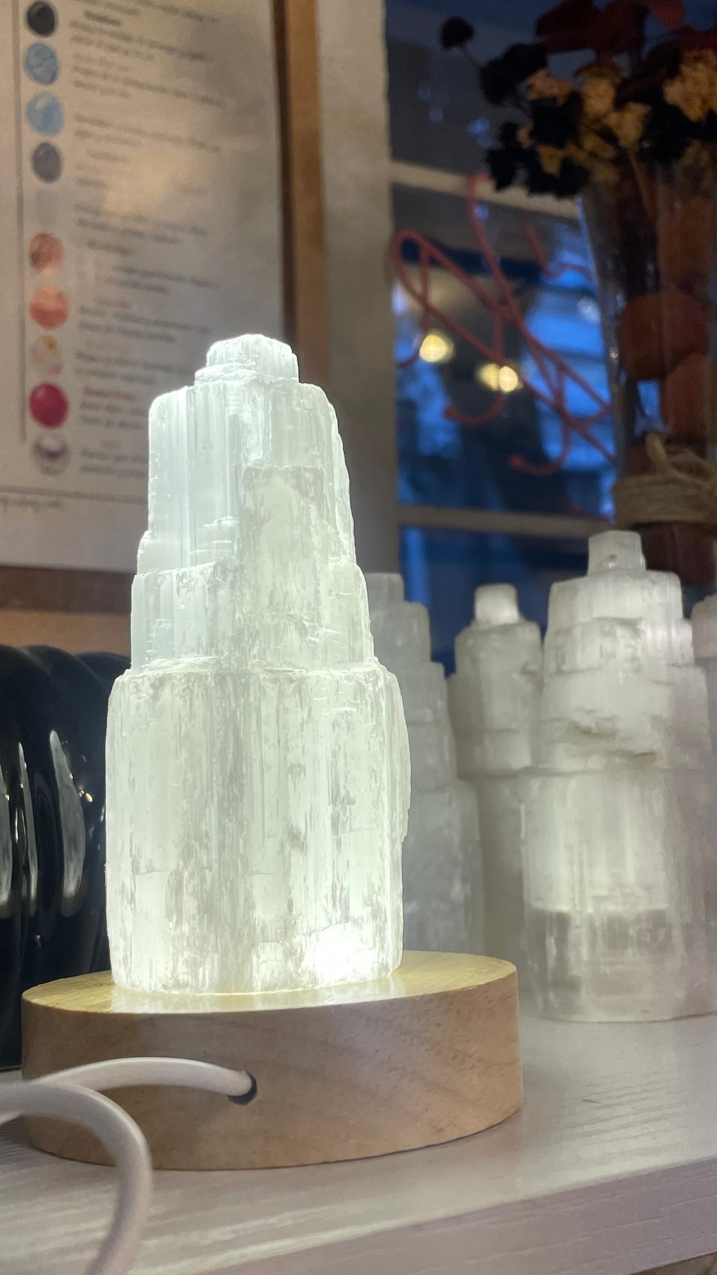 Lámpara de Selenita