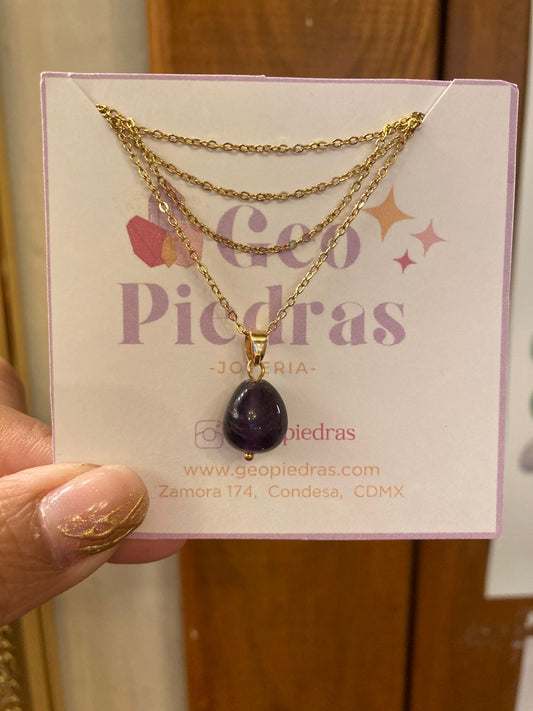 Collar Nugget de Amatista