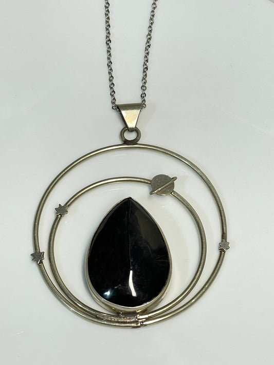 Collar Universo de Obsidiana