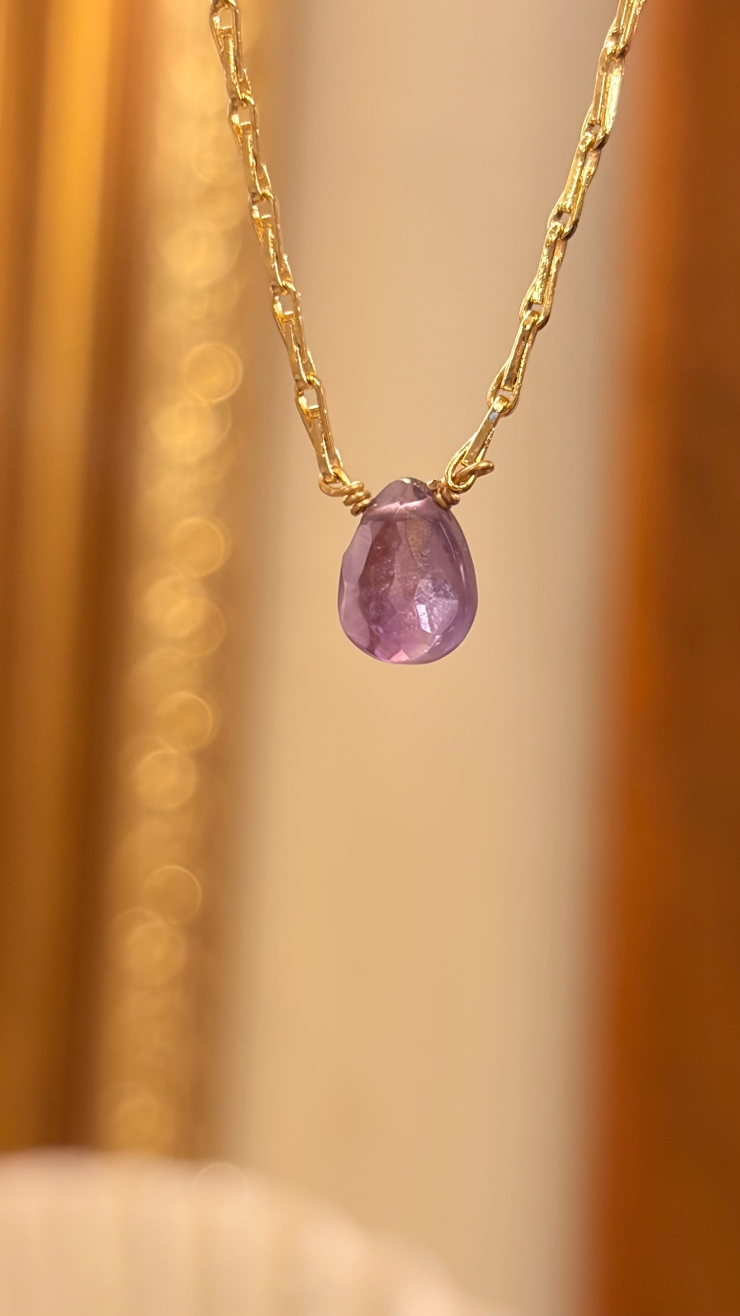 Collar Shine Amatista Gota