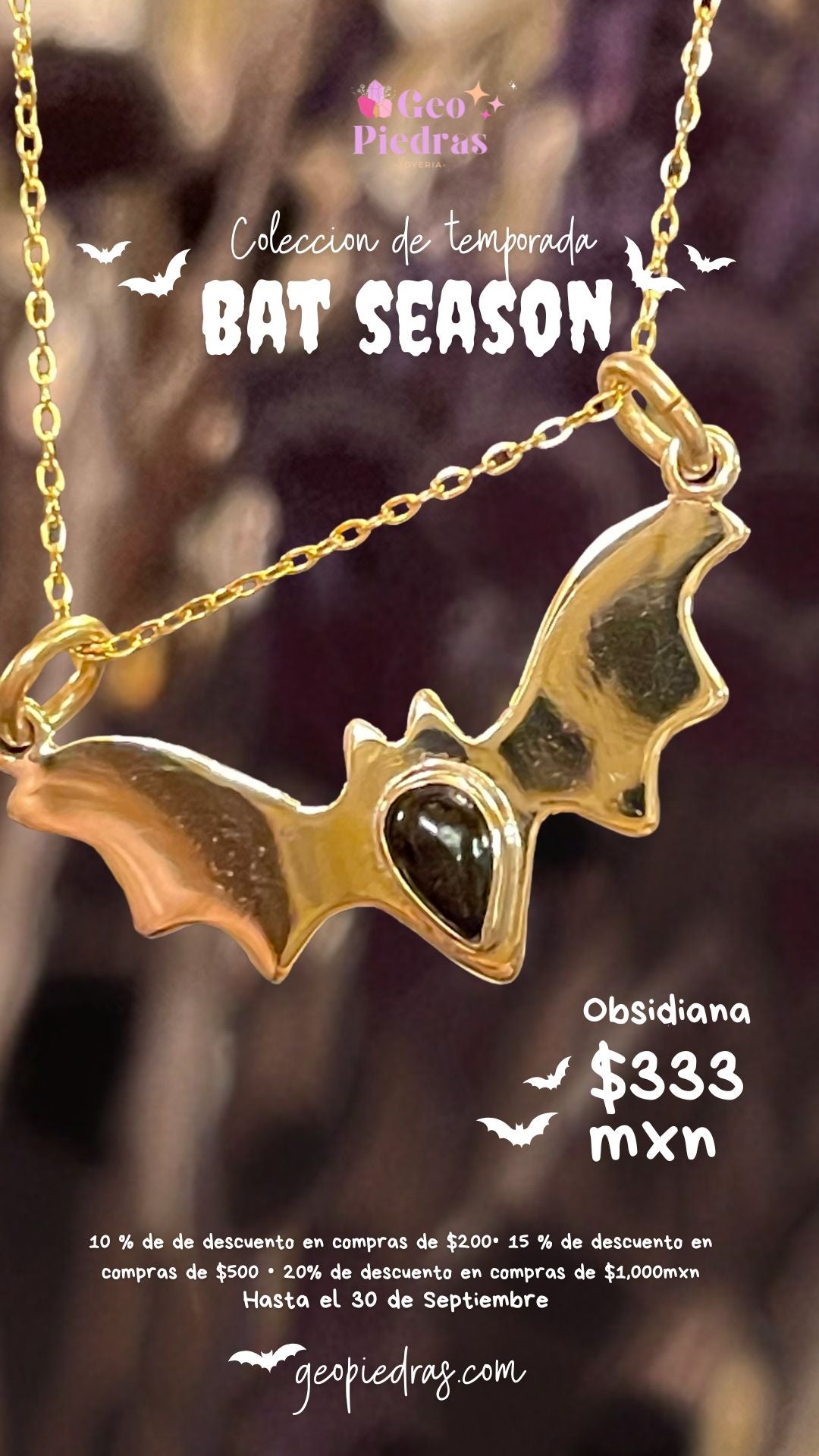 ✨🦇🖤 BAT SEASON OBSIDIANA 🖤🦇✨ Edición 2025