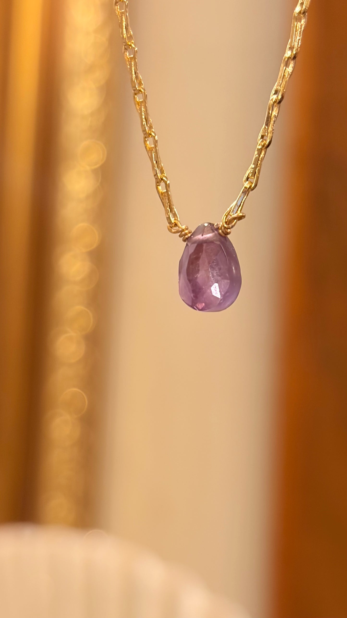 Collar Shine Amatista Gota