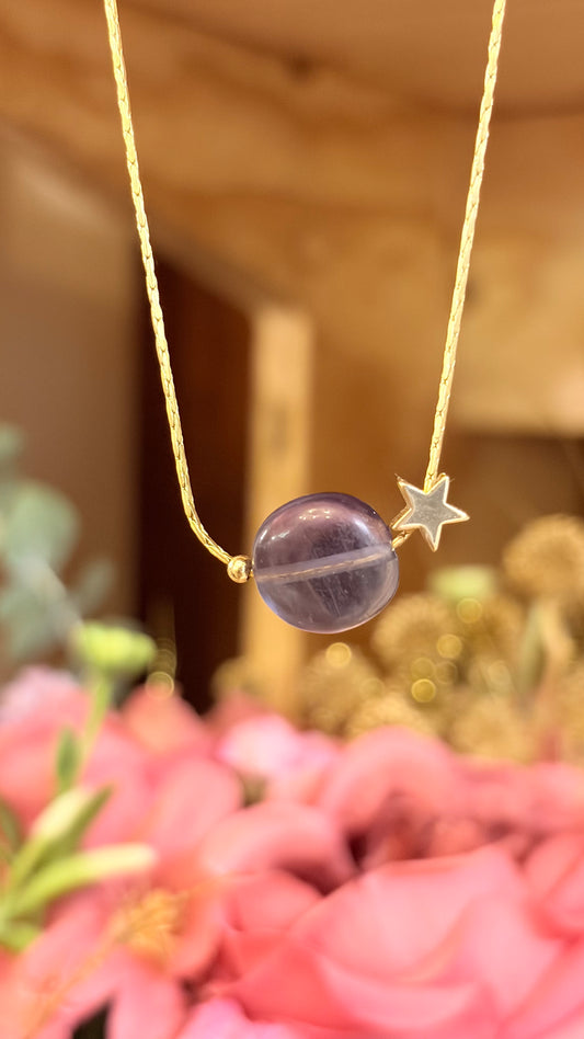 Collar Fluorita ⭐️ Brillos de Universo