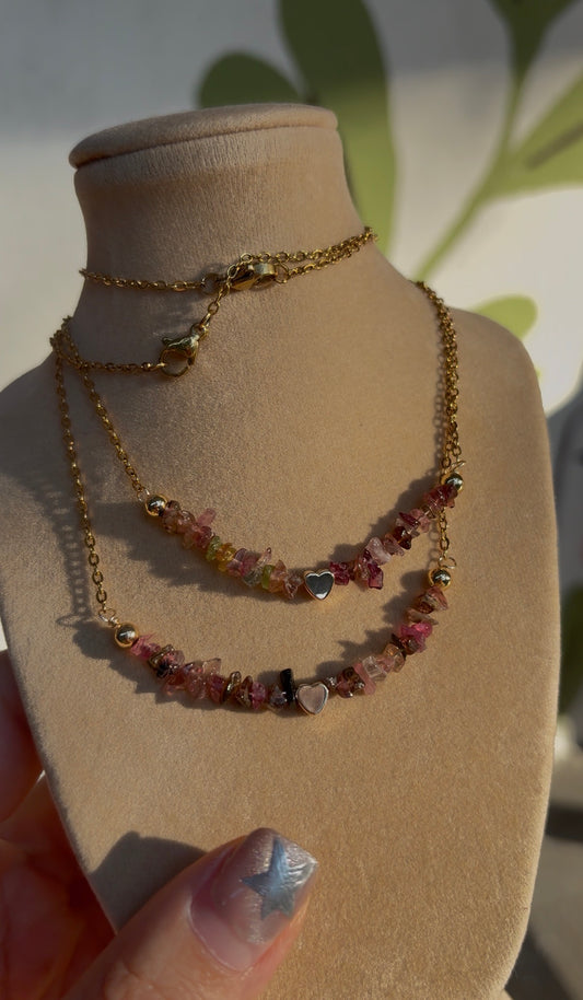 Collar Amor Turmalina Sandía