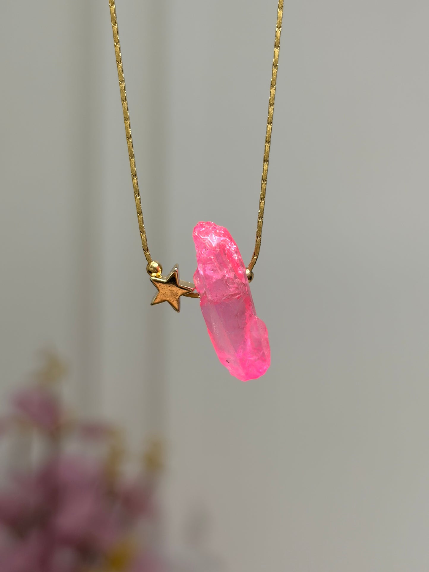 Cuarzo Aura Rosa • Brillos de Universo