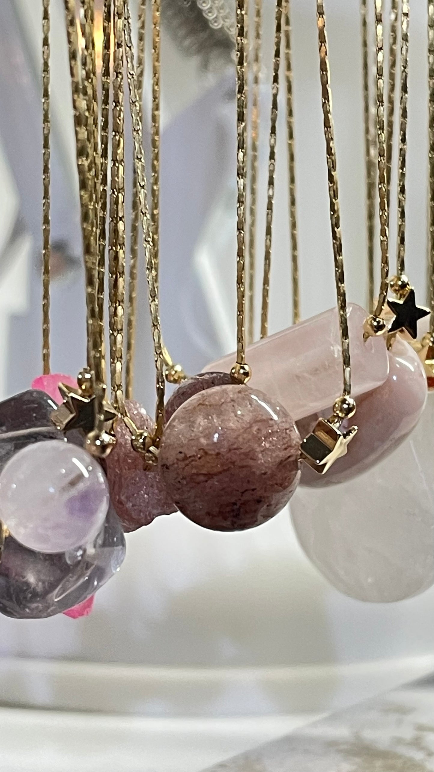 Collar Brillitos de Universo - Mineral y Estrella✨