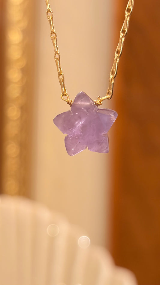 Collar Shine Amatista Estrella