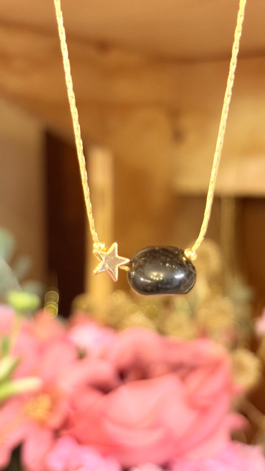 Collar Turmalina Pulida ⭐️ Brillos de Universo