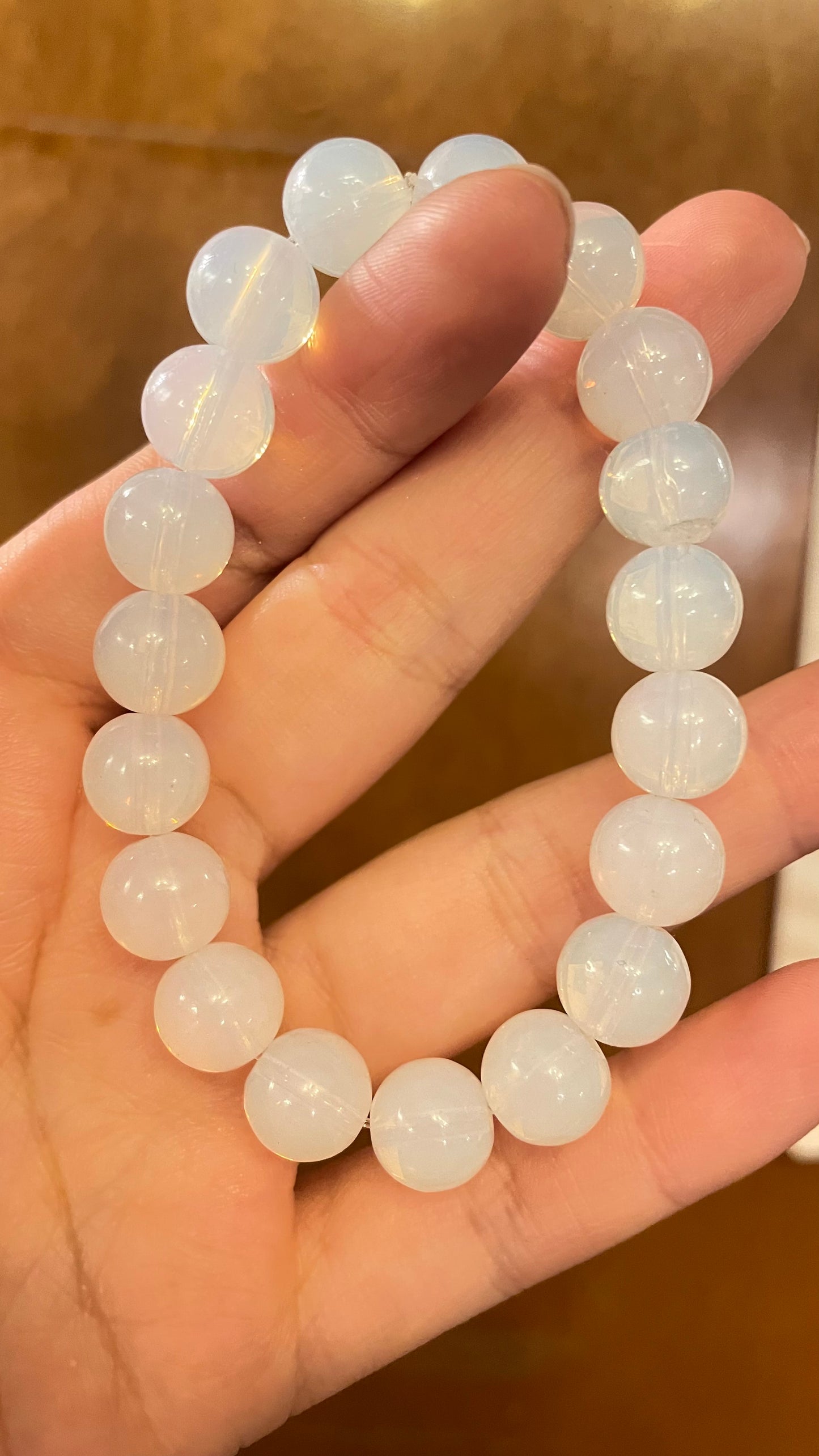 Pulsera de Opalina de 10 mm