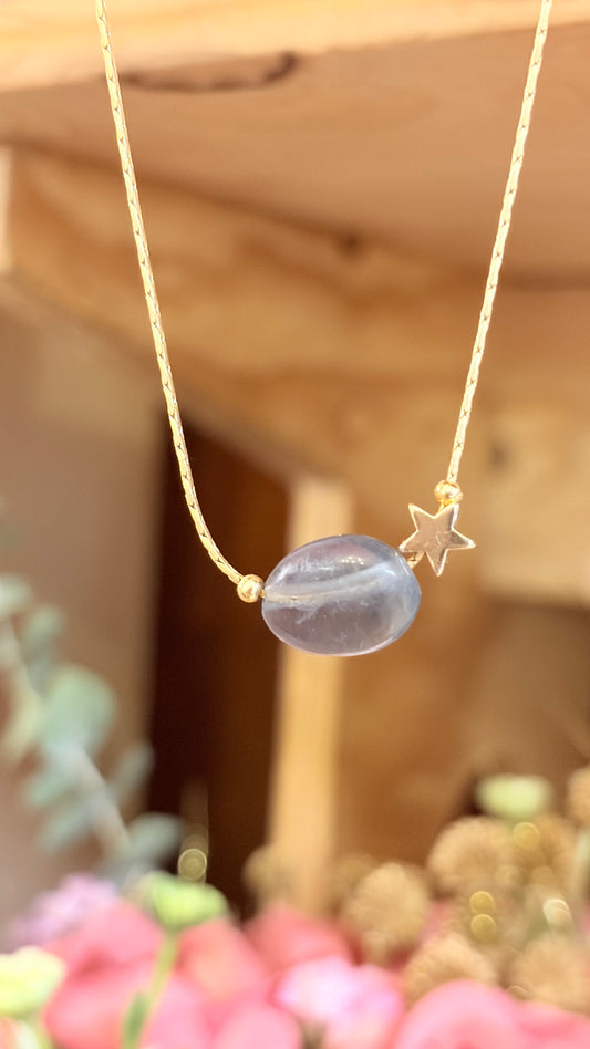 Collar Labradorita Azul⭐️ Brillos de Universo