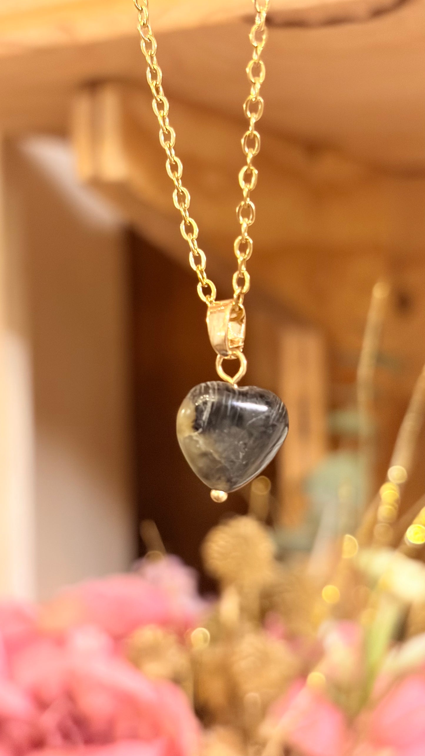 Collar Labradorita Corazón (Pieza Única)