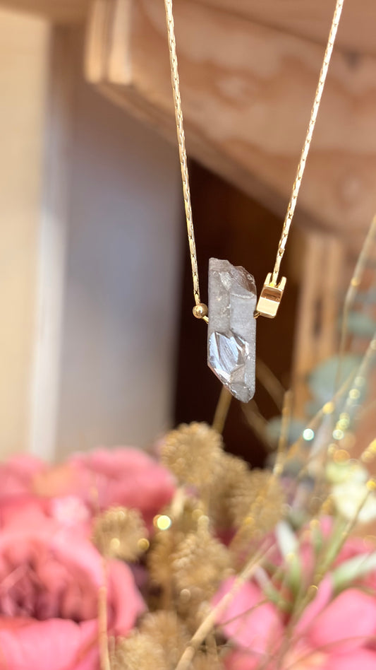 Collar Brillos de Universo - Cuarzo Aura