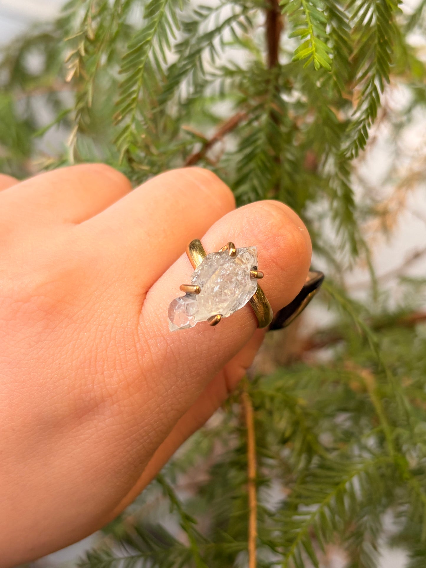 Anillo Diamante Herkimer