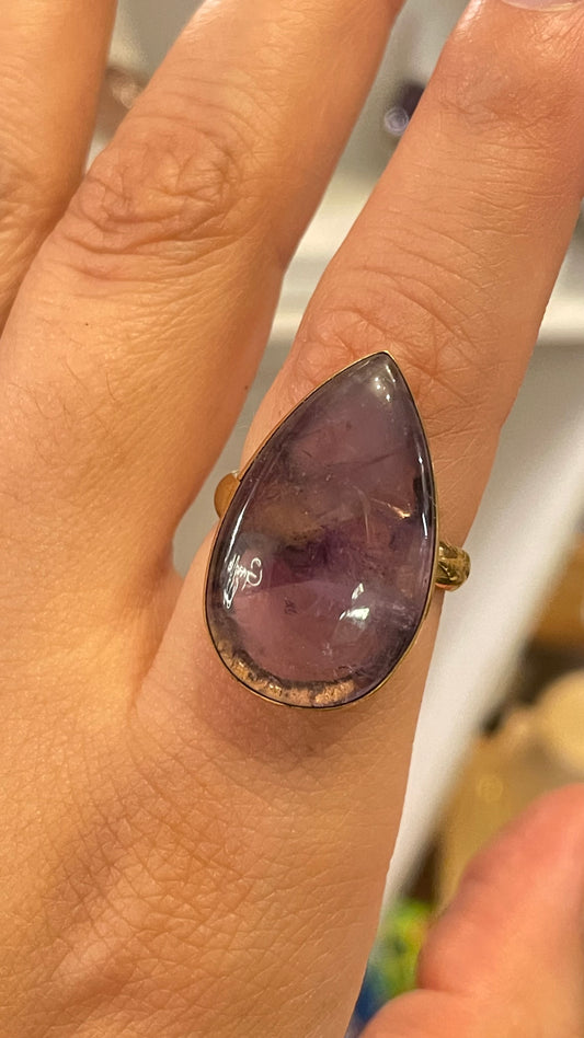 Anillo de Amatista Trapiche Maxi 4