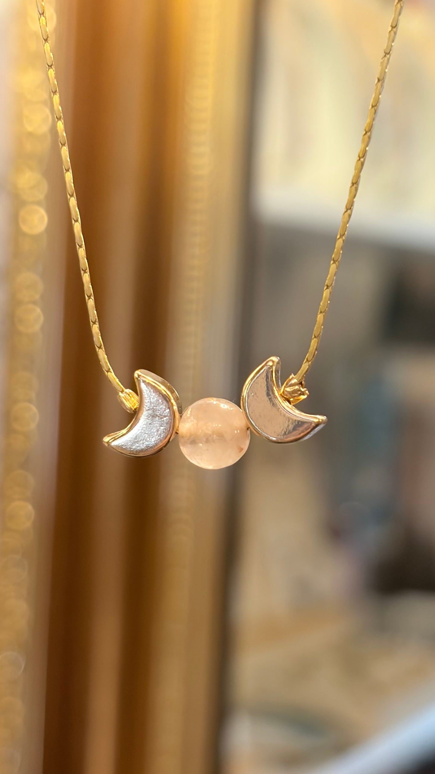 Collar Triple Diosa de Cuarzo ⭐️