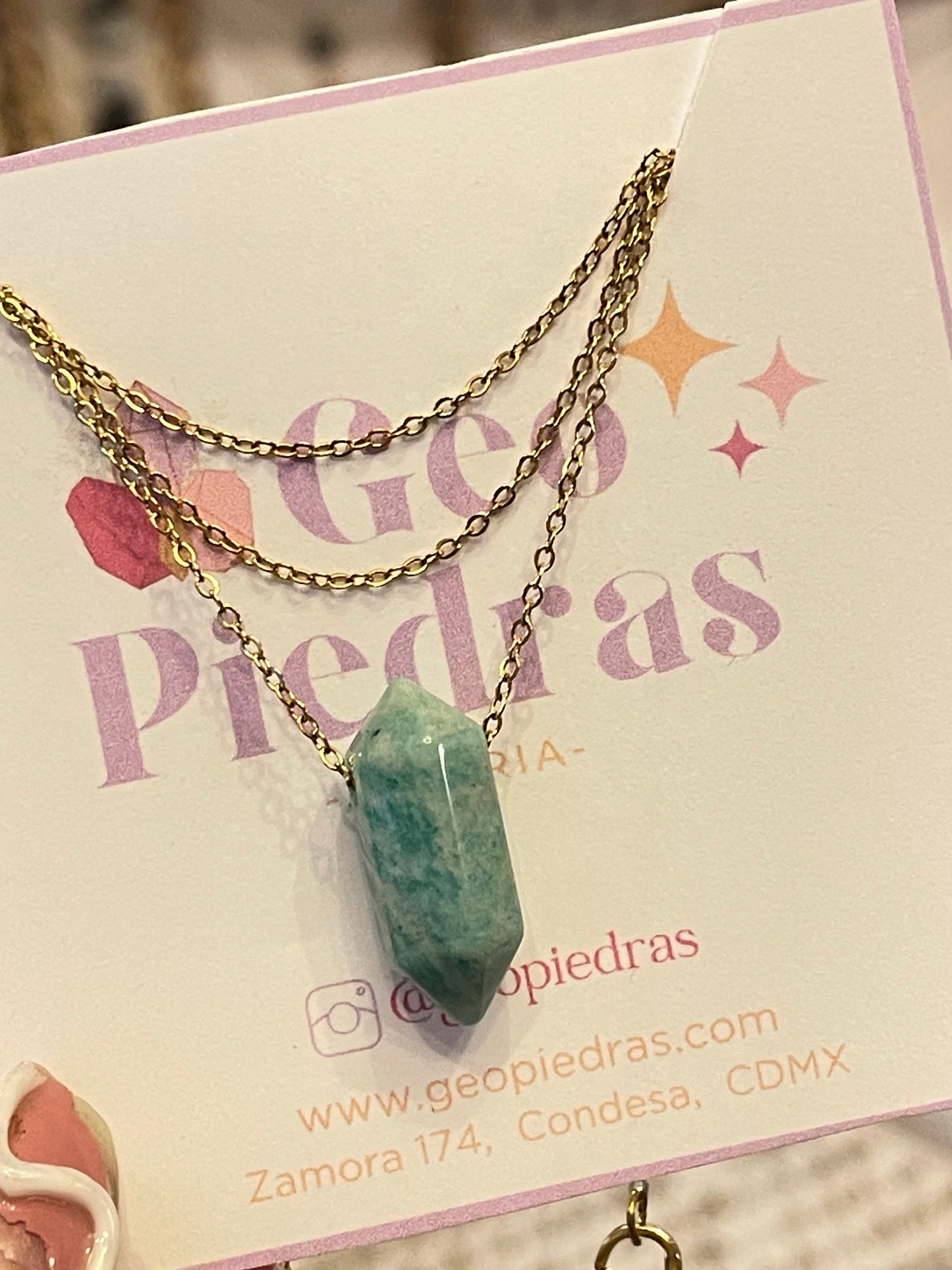 Collar de Cuarzo Doble Punta Mini