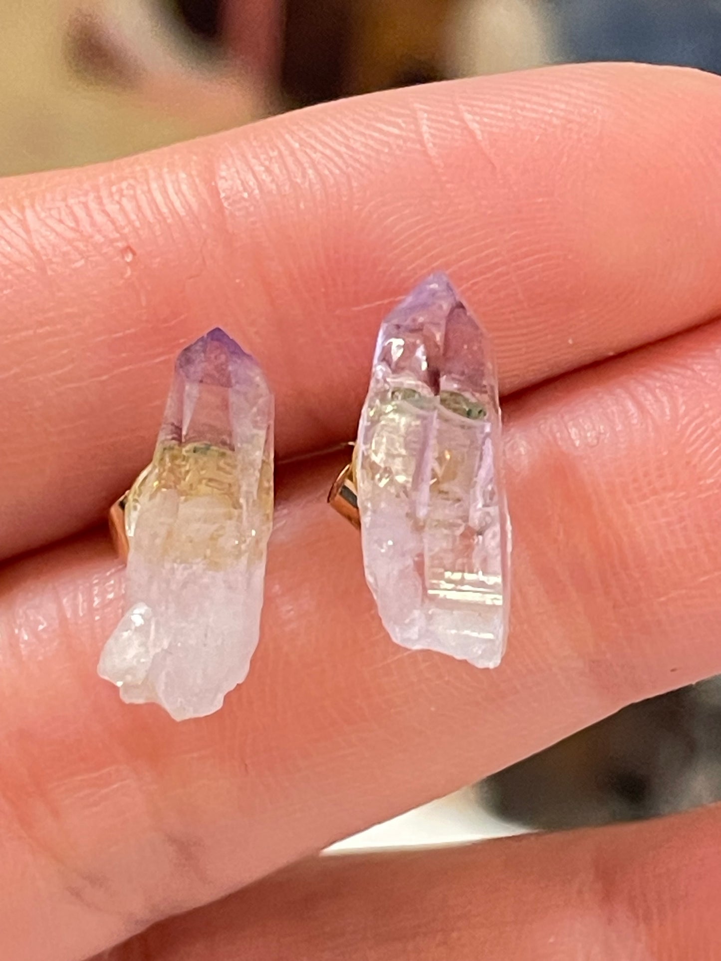 Aretes de Punta de Amatista de Veracruz