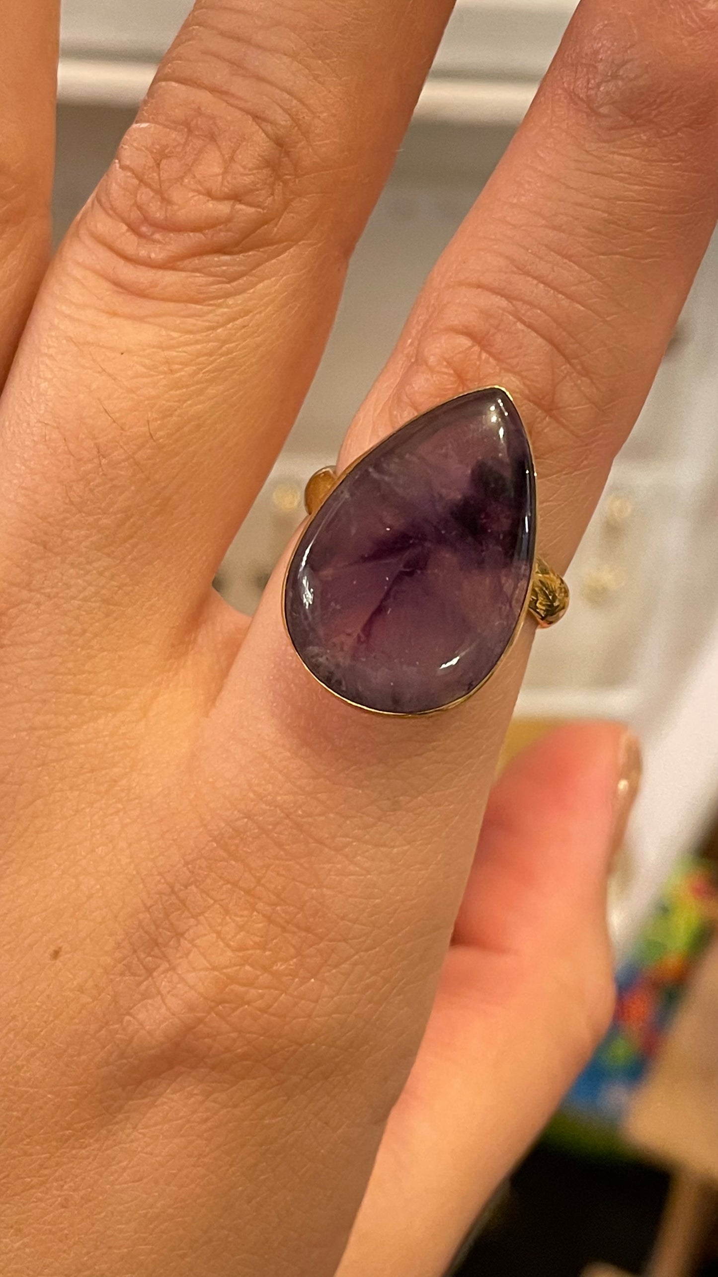 Anillo de Amatista Trapiche Maxi 1