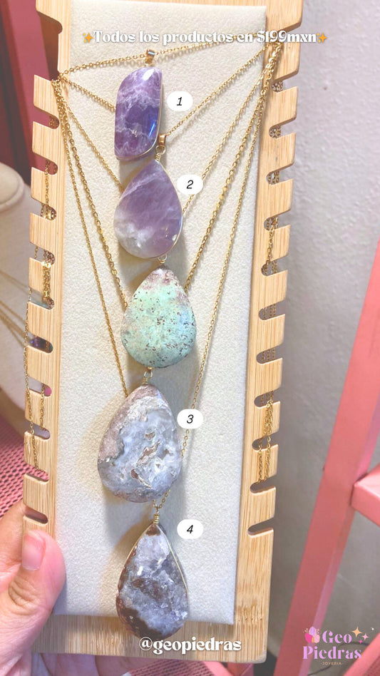 Collar de Cuarzo Ranurado