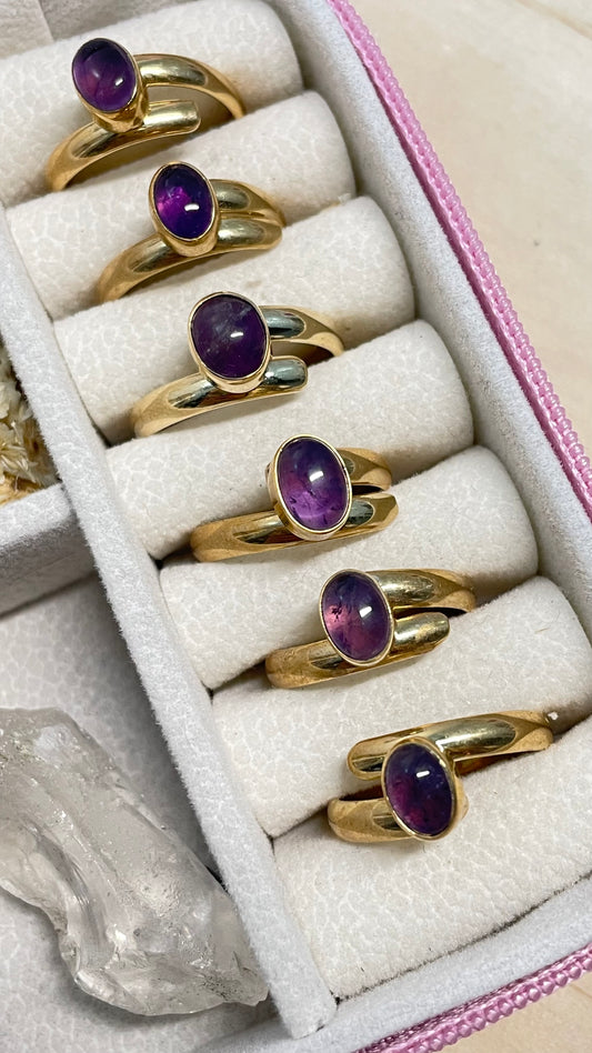 Anillo Amatista Ovalado