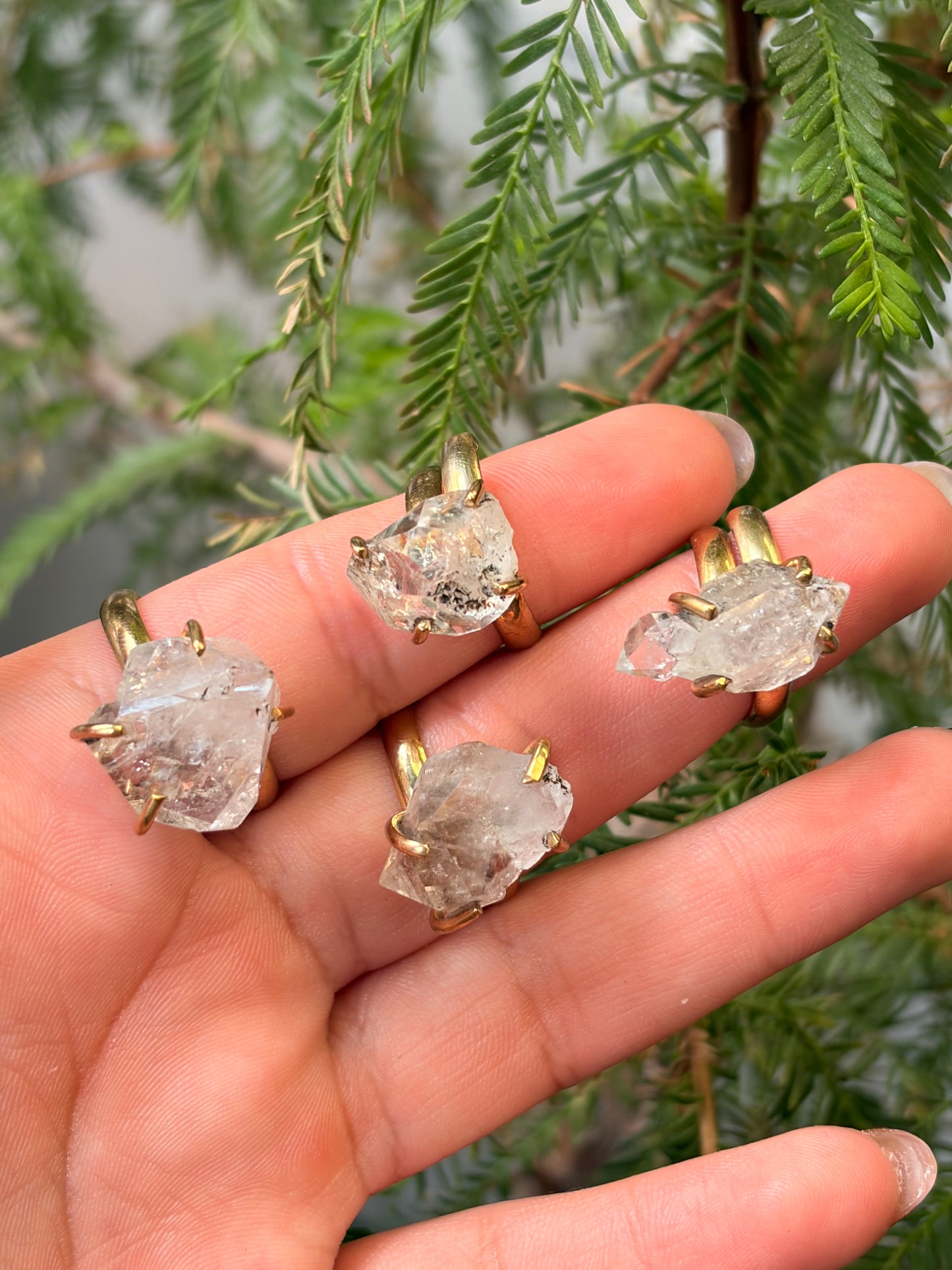 Anillo Diamante Herkimer