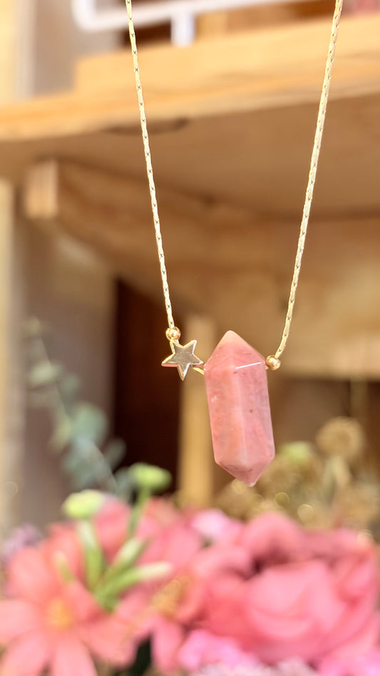 Collar Rodocrosita ⭐️ Brillos de Universo