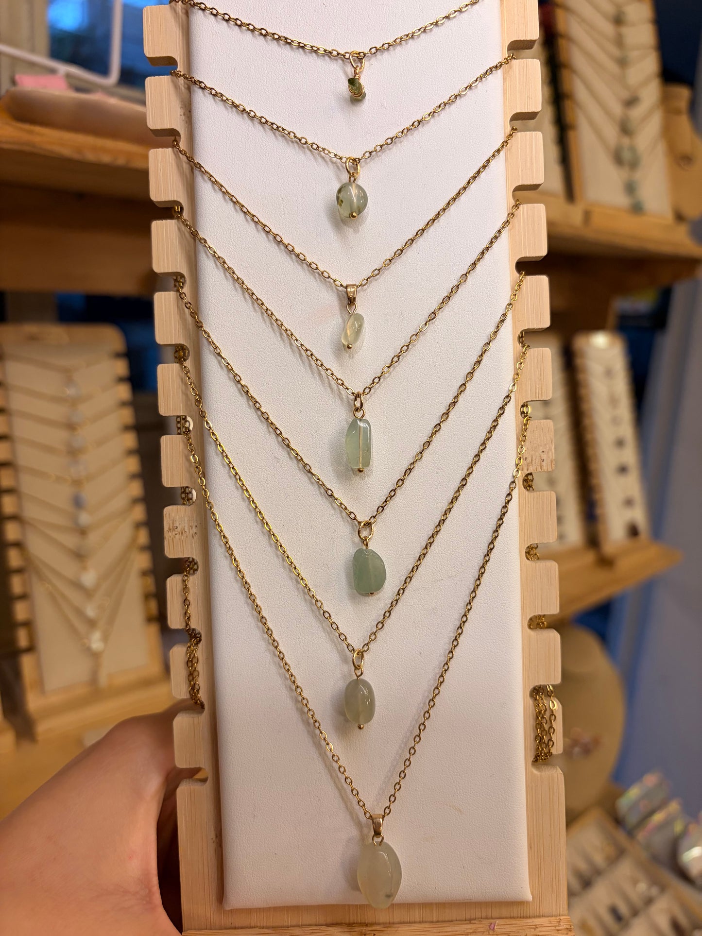 Stock de $100 pesitos•Collar Mineral Sencillo Varios