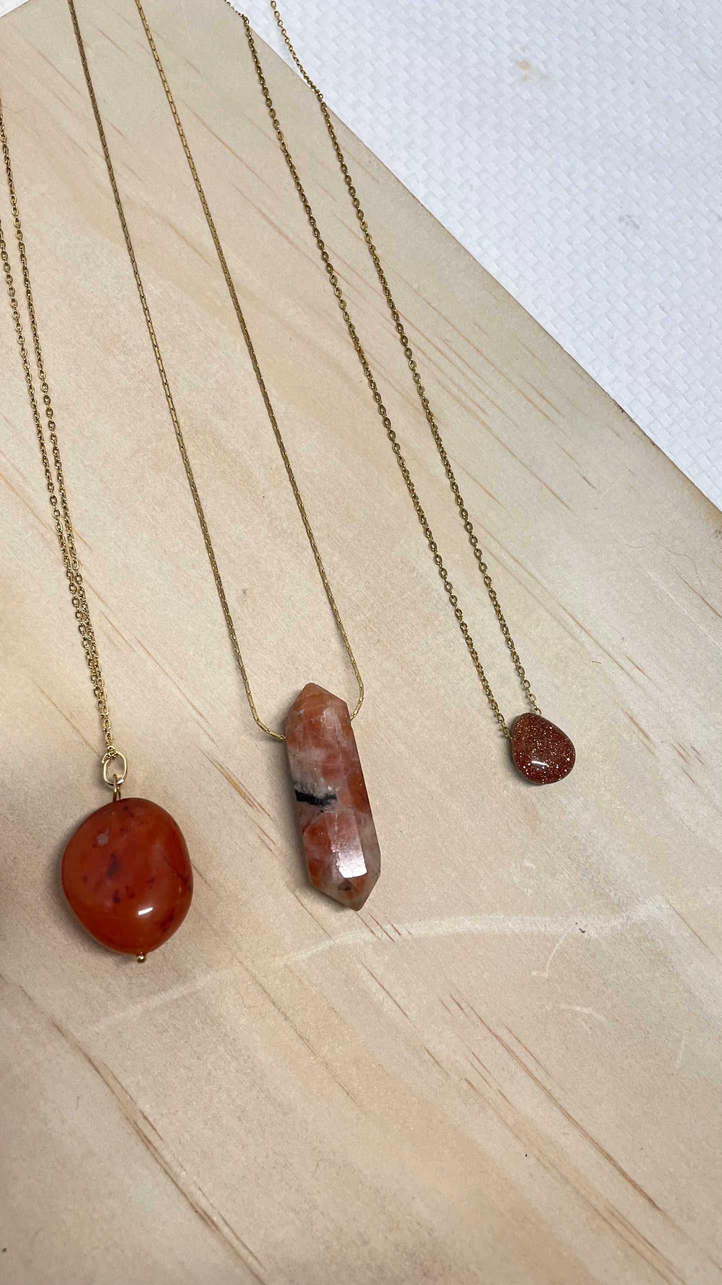 Collares Minerales “Especial de $100 pesitos”  (Naranjas)