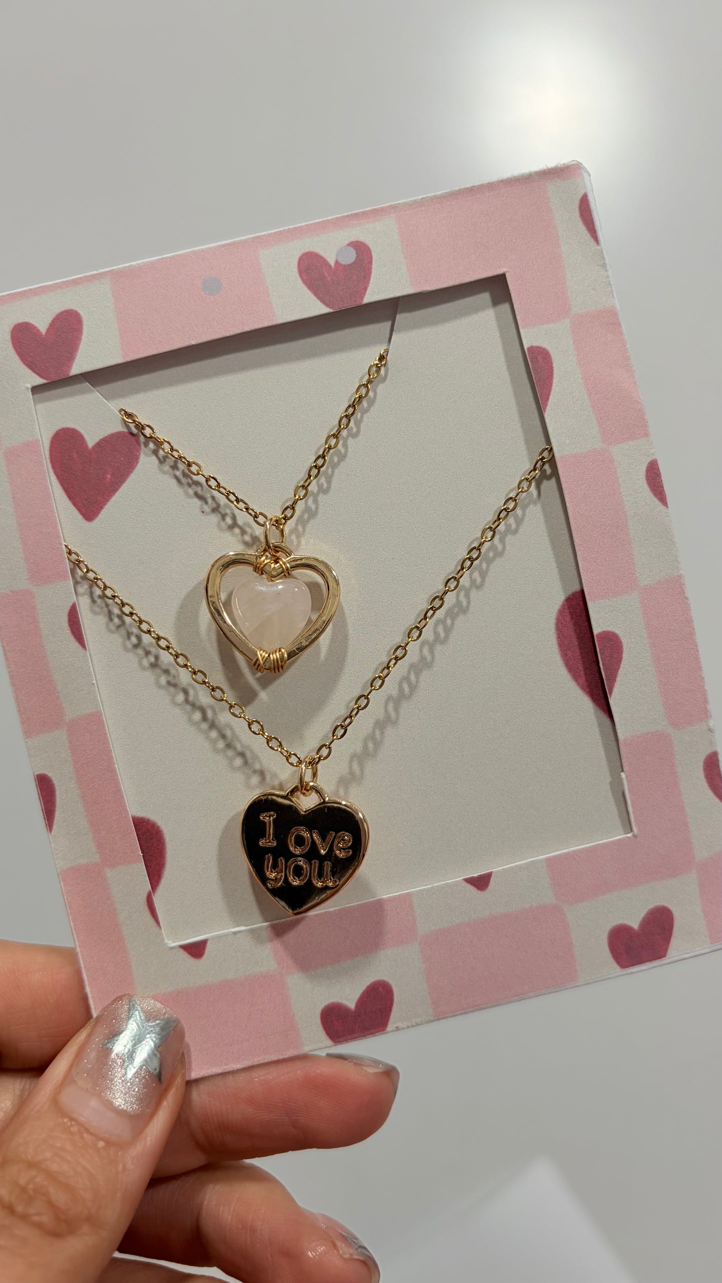 Kit Collares “Te amo” 💖 (2 piezas)