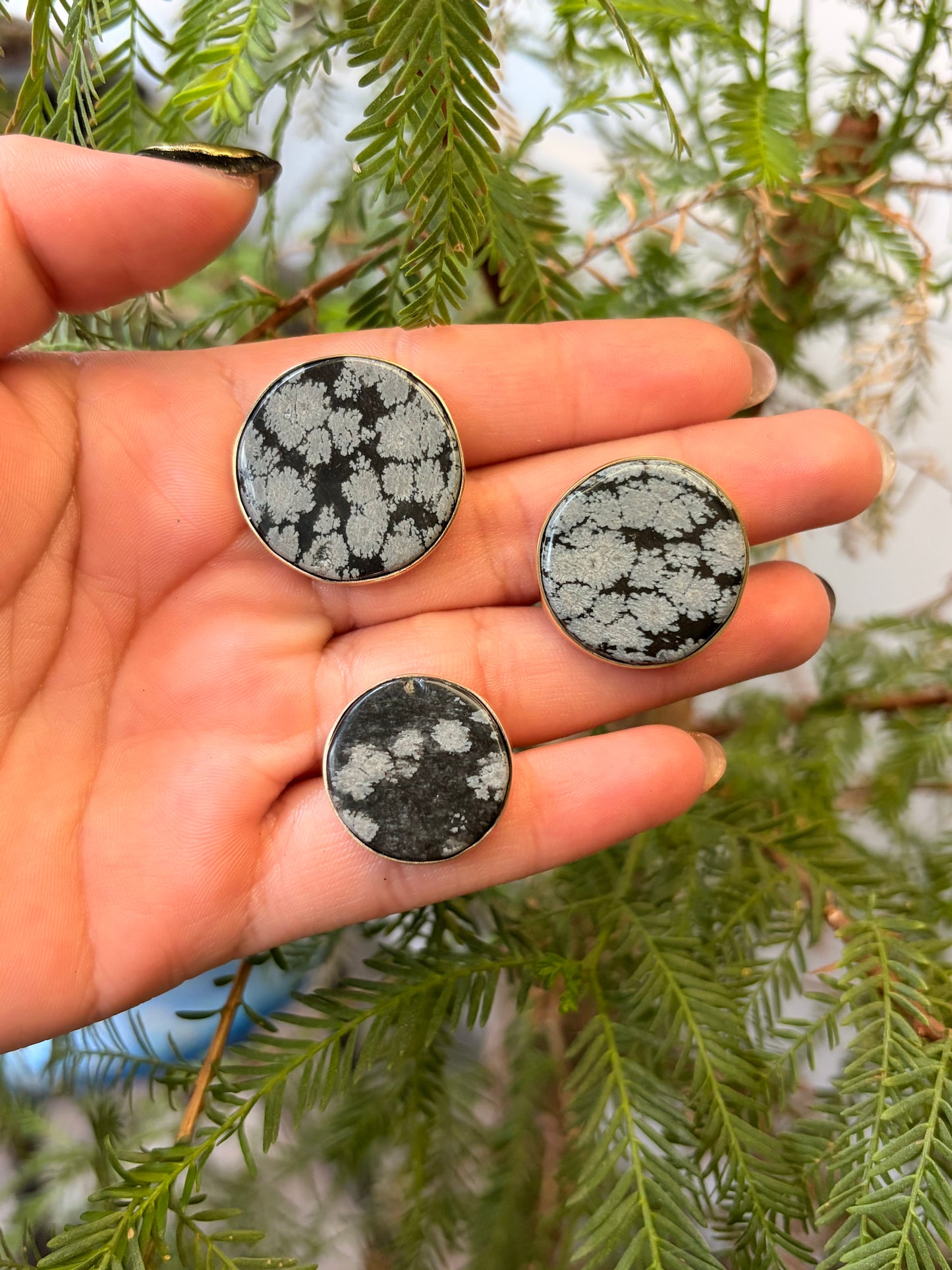 Anillo Obsidiana Nevada  Maxi