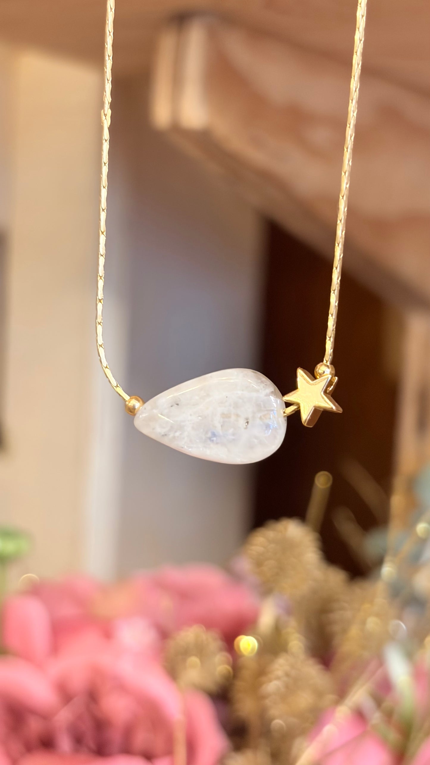 Collar Brillos de Universo - Piedra de Luna