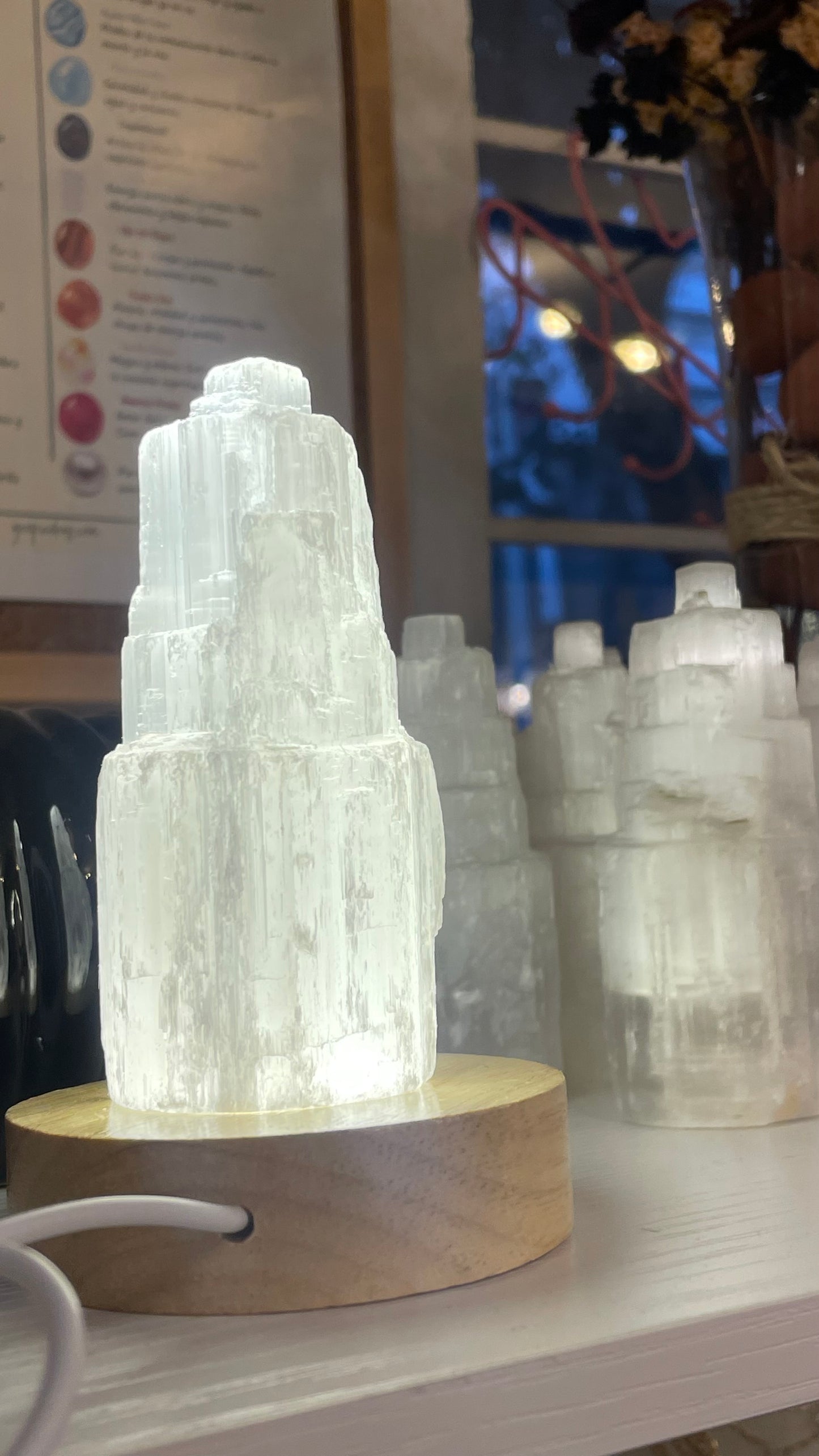 Lámpara de Selenita