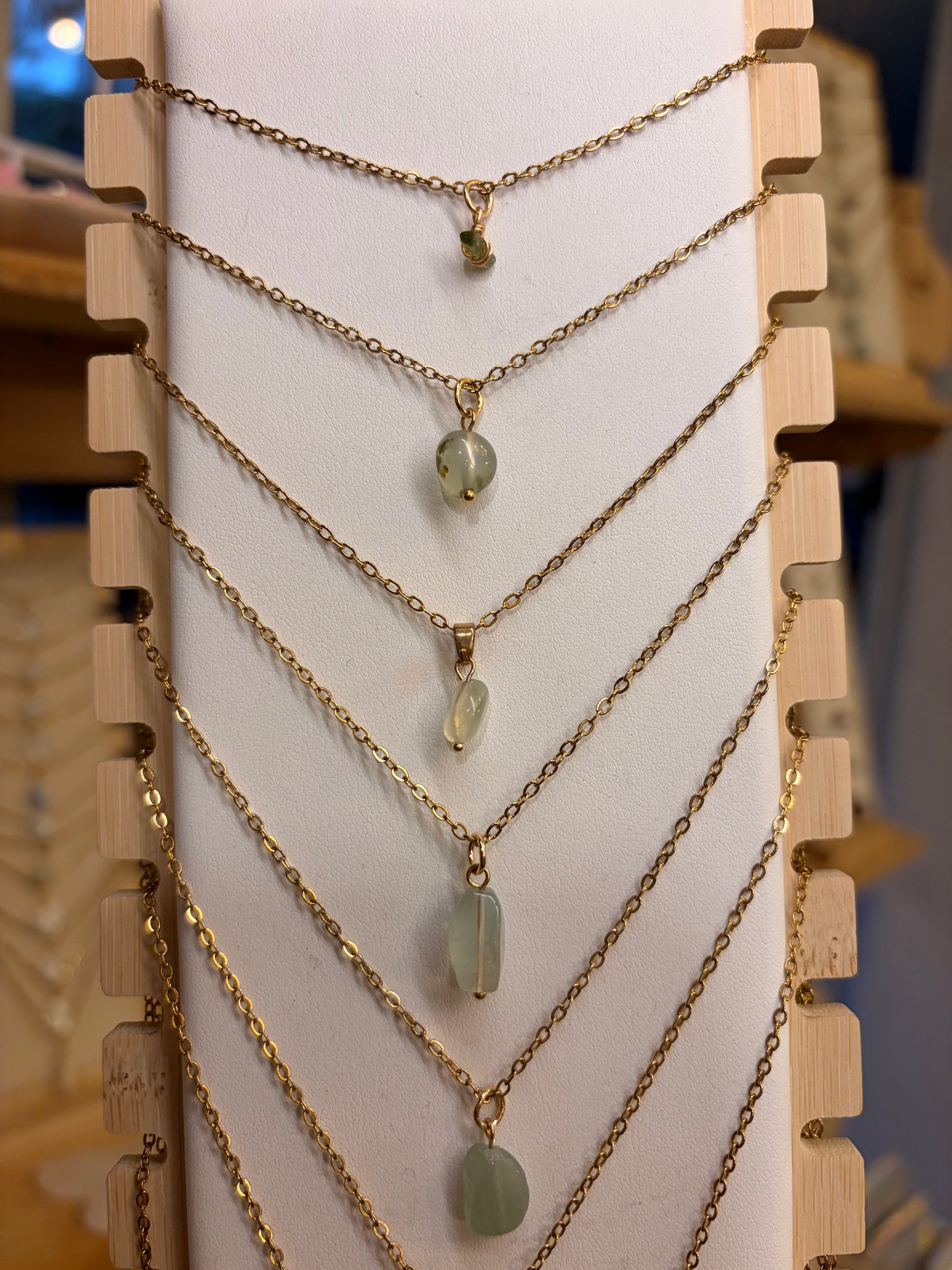 Stock de $100 pesitos•Collar Mineral Sencillo Varios