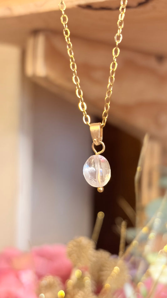 Collar Cuarzo Cristal Nugget   (Pieza Única)