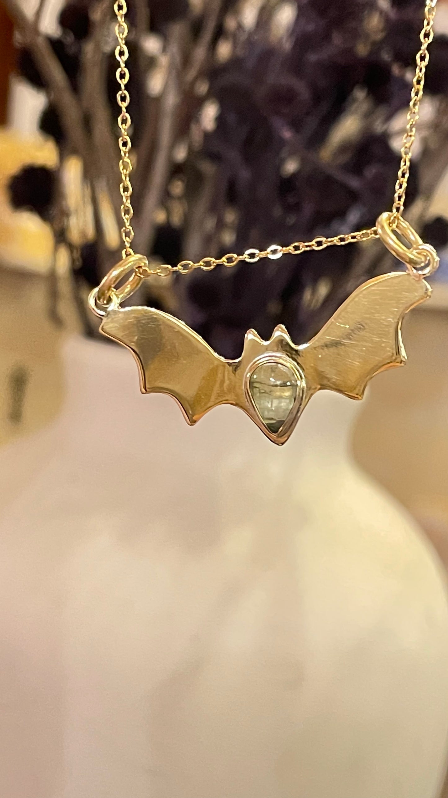 ✨🦇🍉 Collar Bat Season EDICIÓN ESPECIAL •Turmalina Sandía • 🍉 🦇✨-Temporada de Brujas-