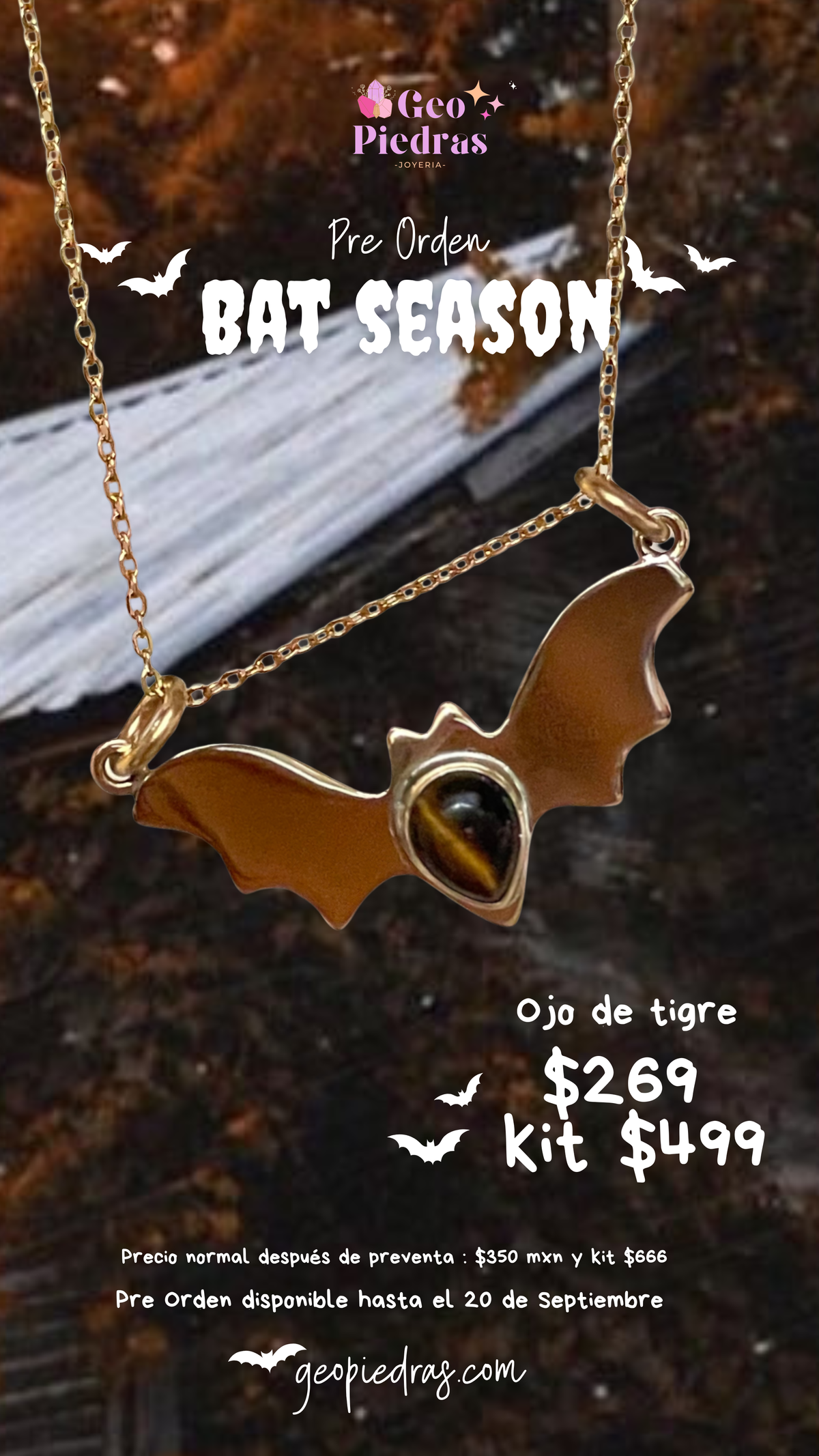 PRE VENTA ✨🦇💜BAT SEASON OJO DE TIGRE 💜🦇✨ Edición 2026