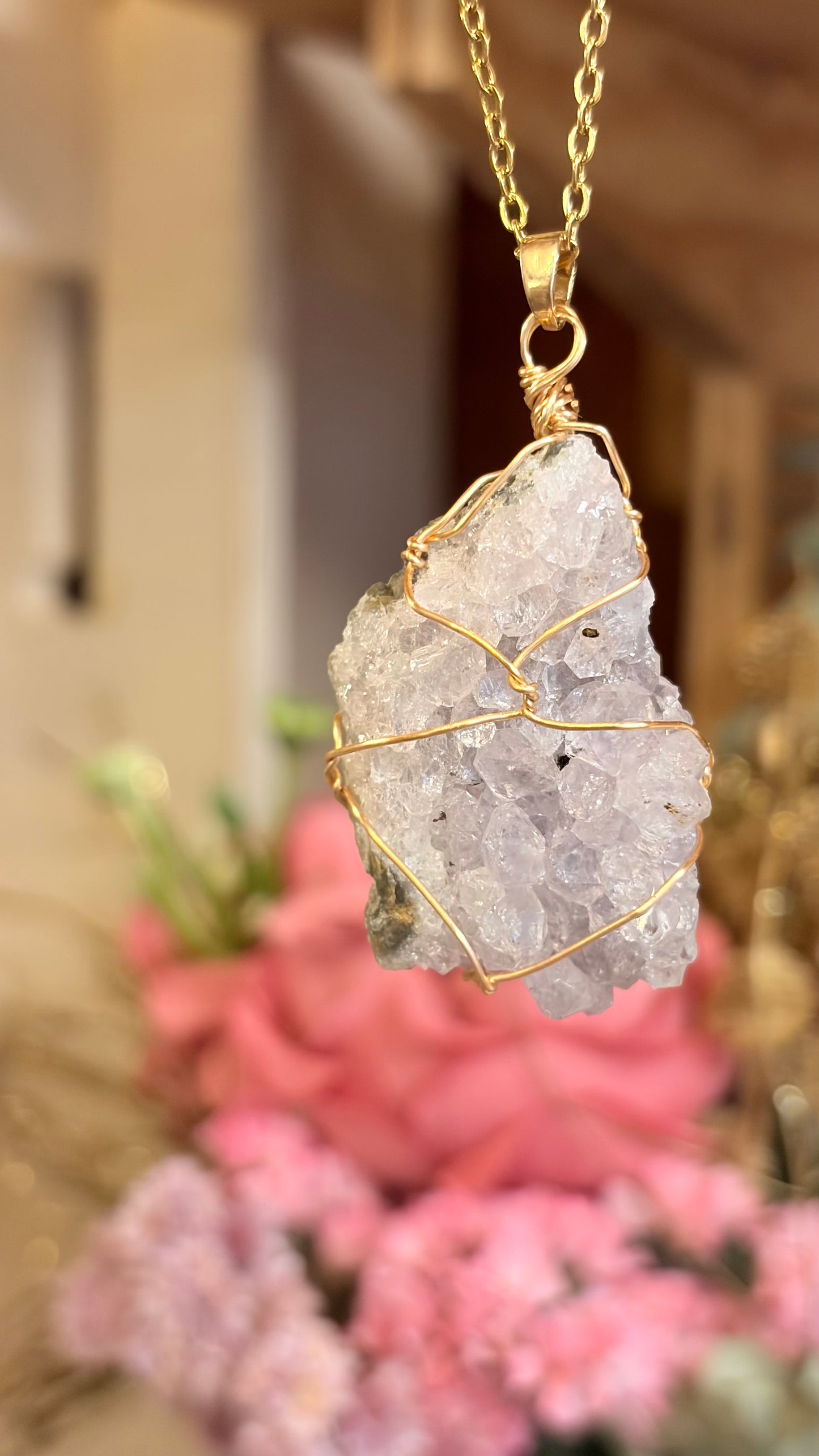 Collar Drusa  de Amatista   Engarzada (Pieza Única)1