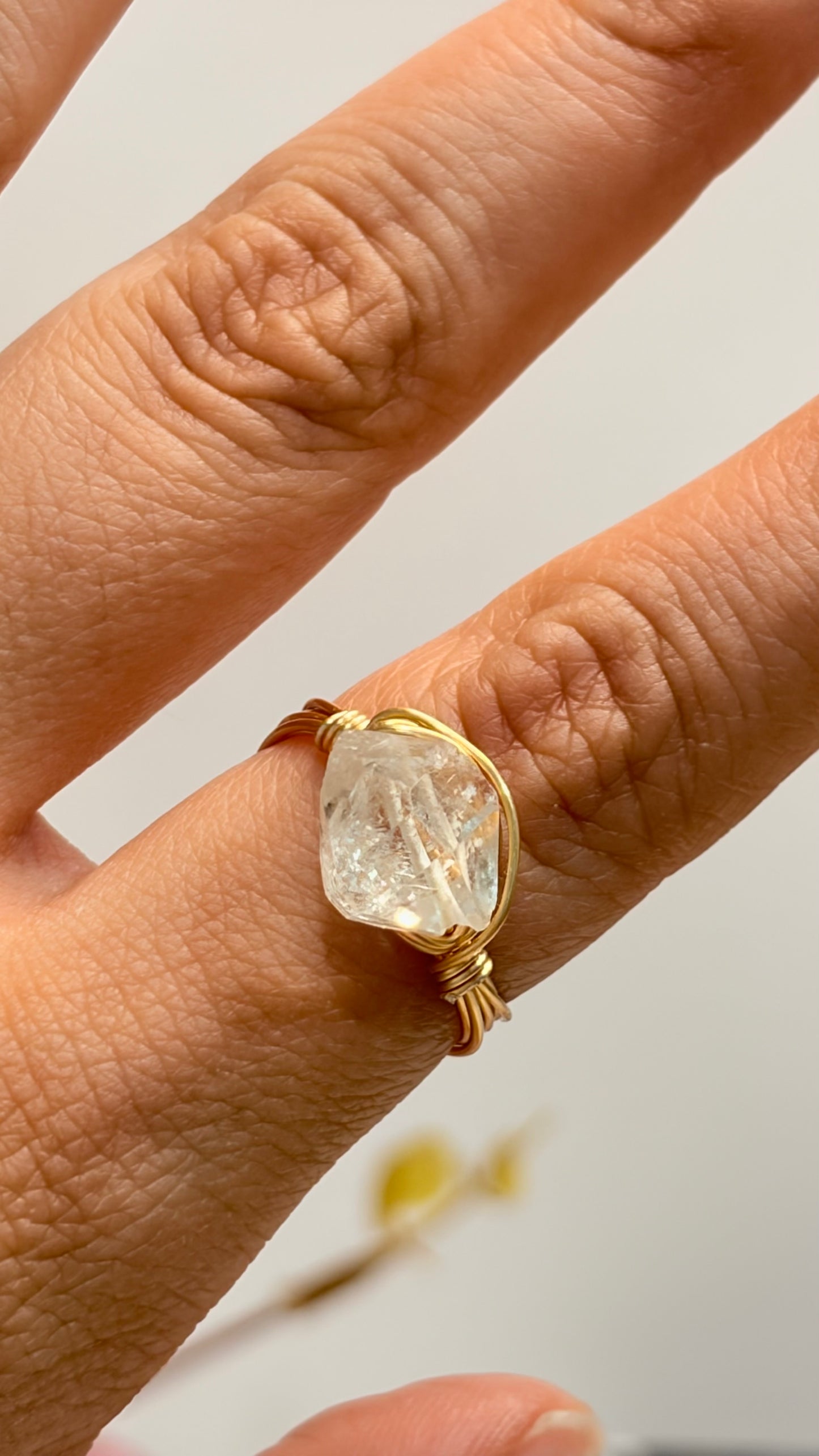 Anillo de Diamante  Herkimer