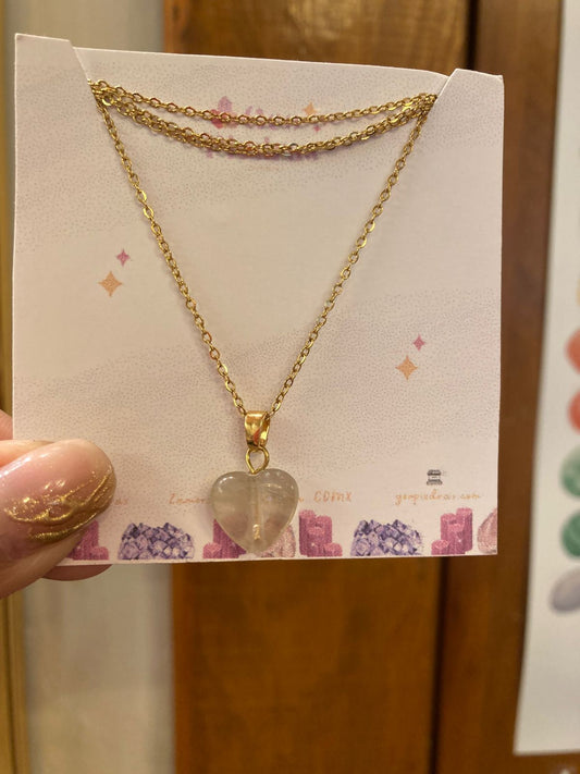 Collar Corazón de Fluoritav
