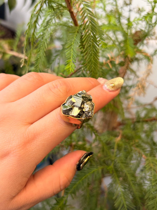 Anillo Pirita Maxi