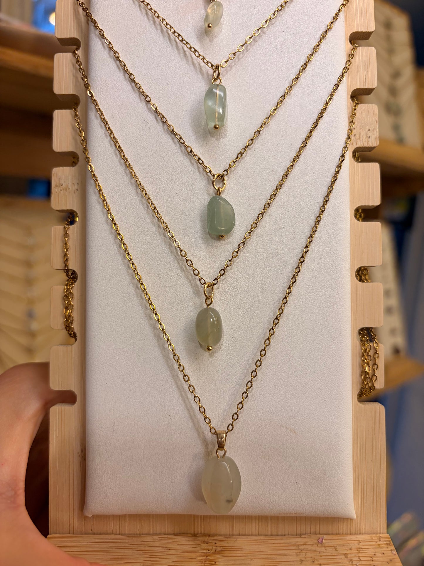 Stock de $100 pesitos•Collar Mineral Sencillo Varios