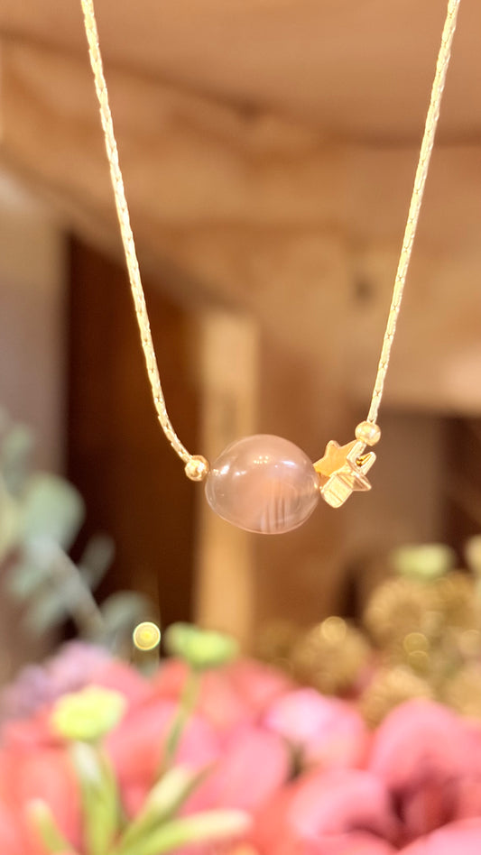 Collar Ágata  Natural⭐️ Brillos de Universo