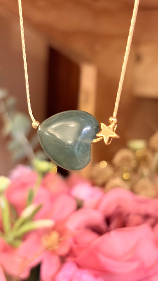 Collar Ágata Musgosa⭐️ Brillos de Universo
