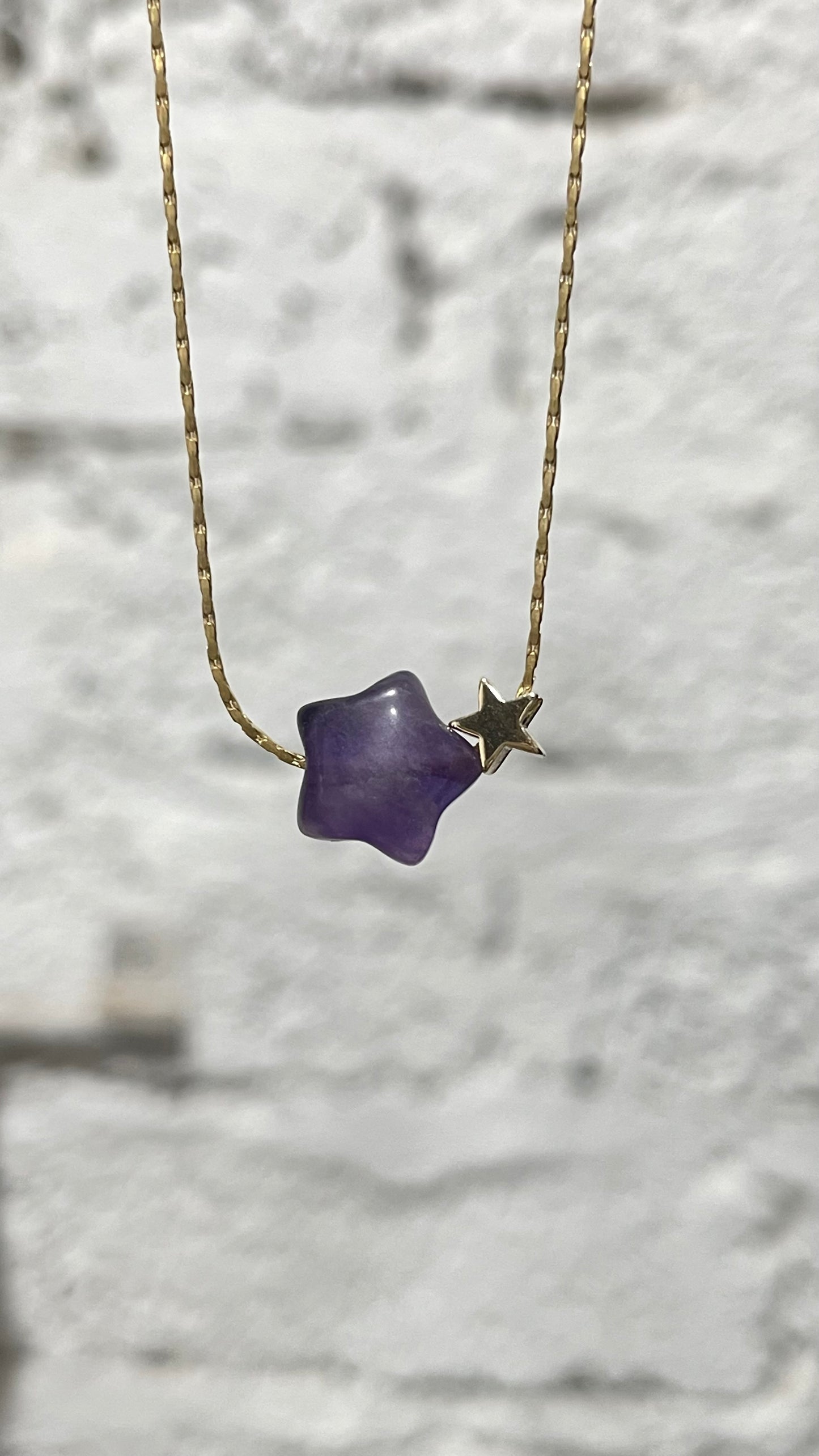 Collar Brillitos de Universo - Mineral y Estrella✨