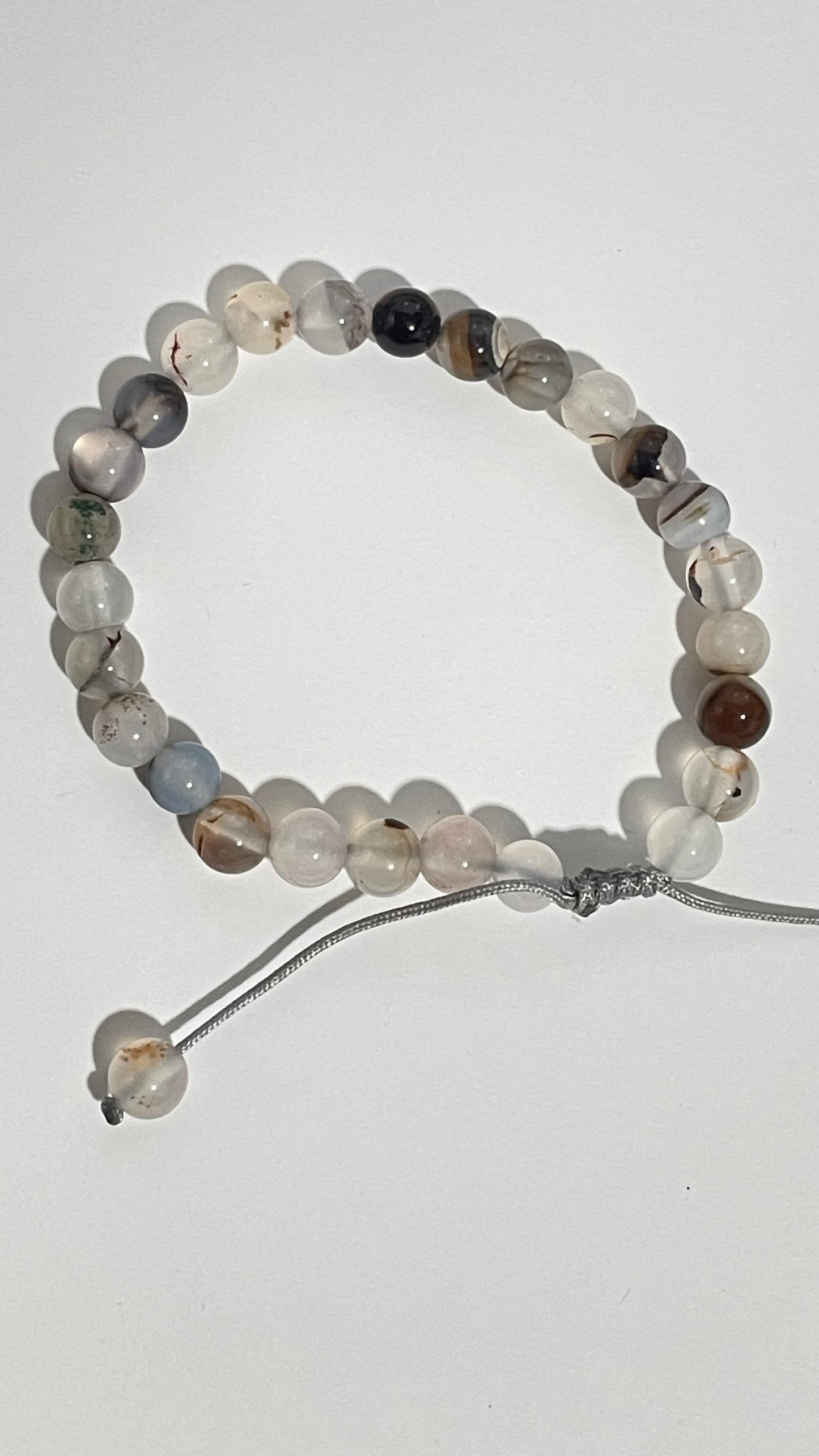 Pulsera de Ágata Natural 6mm