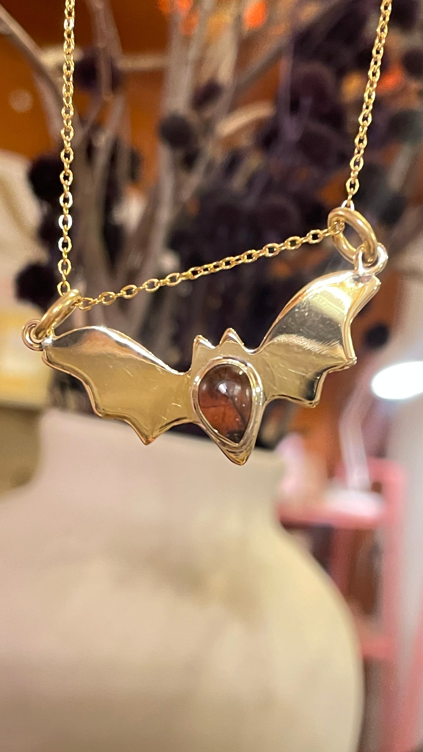 ✨🦇🍉 Collar Bat Season EDICIÓN ESPECIAL •Turmalina Sandía • 🍉 🦇✨-Temporada de Brujas-