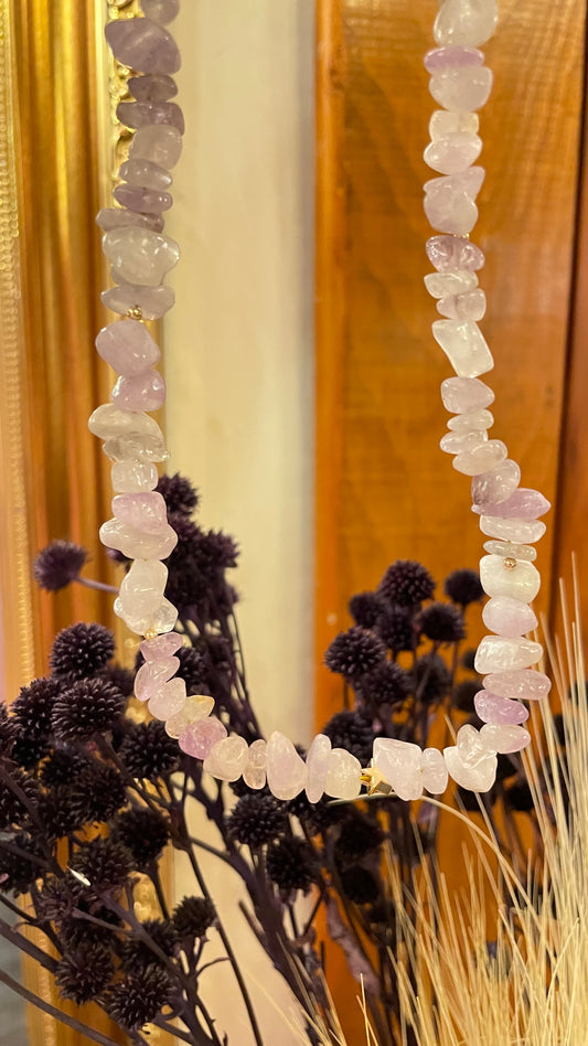 Gargantilla Amatista Lavanda  Chip   -Temporada de Brujas-