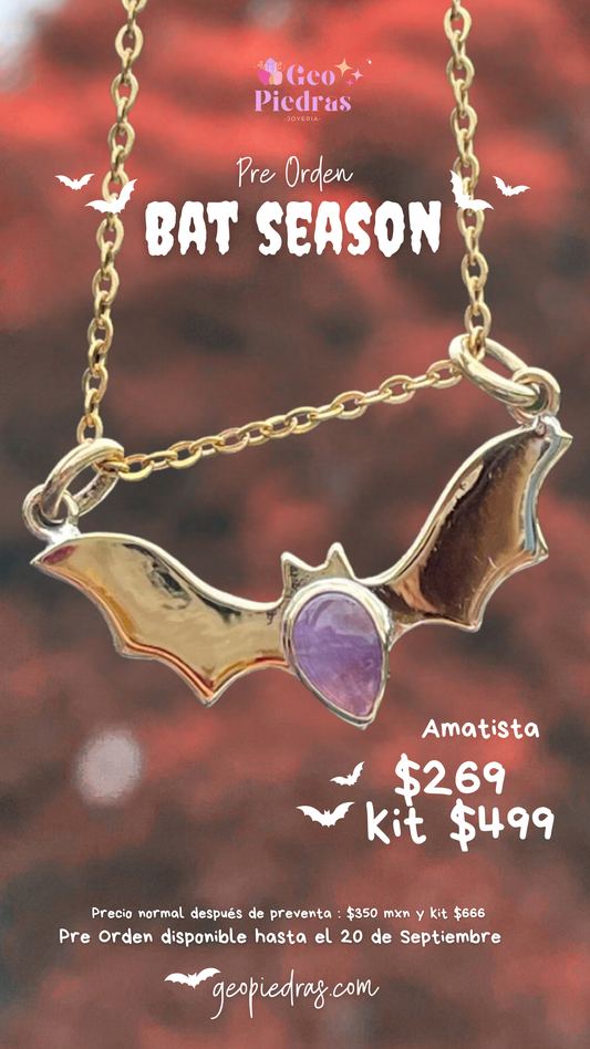 PRE VENTA ✨🦇💜BAT SEASON AMATISTA 💜🦇✨ Edición 2026
