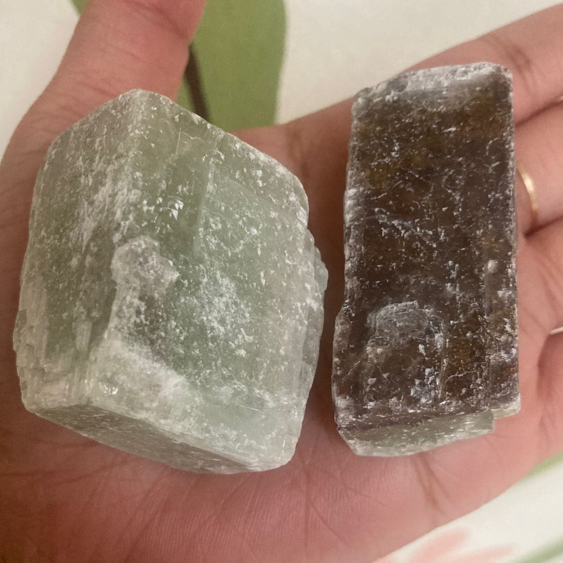 Calcita Verde en Bruto