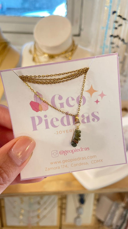 Collar de Turmalina Verde